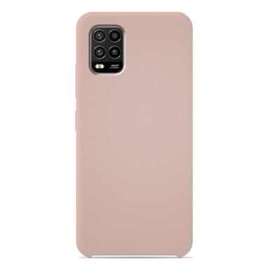 Coque silicone unie Soft Touch Sable rosé compatible Xiaomi Mi 10 Lite