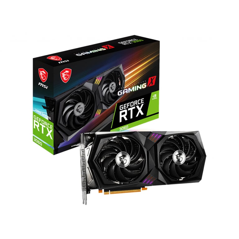 MSI GAMING GeForce RTX 3060 X 12G NVIDIA 12 Go GDDR6 Neuf - vue 1