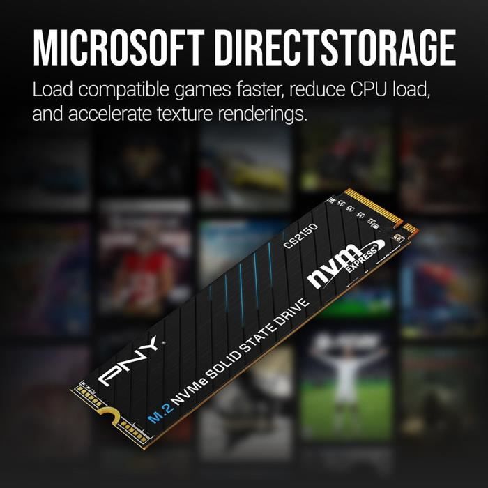 PNY CS2150 2TB Disque dur SSD interne .2 - vue 2