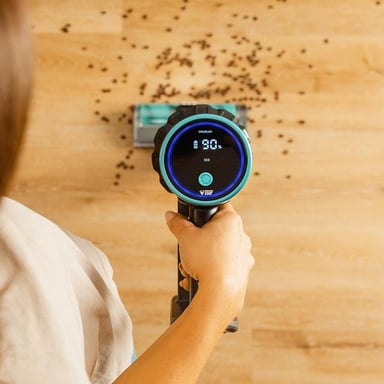 Cecotec Rockstar 3500 Storm Flex Animal Conga Aspiradora escoba 2 en 1 Batería Secar Sin bolsa 500 W Negro, Azul 2,5 Ah