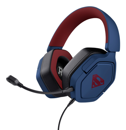 Casque Trust GXT 492SM Carus – Filaire, Multiplateforme, Design Superman