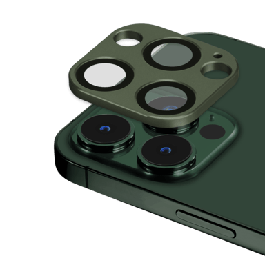 Tapa del objetivo de aleación metálica para Apple iPhone 13 Pro/13 Pro Max, verde aguacate