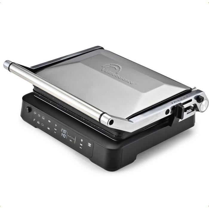 Grill LITTLE BALANCE Surface Cuisson 29x23cm Ouverture 180°C Jusqu'à 230°C Thermostat électronique réglable - vue 2