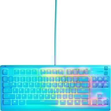 Teclado para juegos con cable - Apex 3 TKL - Azerty - Azul claro