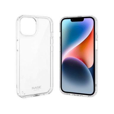 Guscio antiurto ibrido antibatterico invisibile per Apple iPhone 14 Plus, trasparente