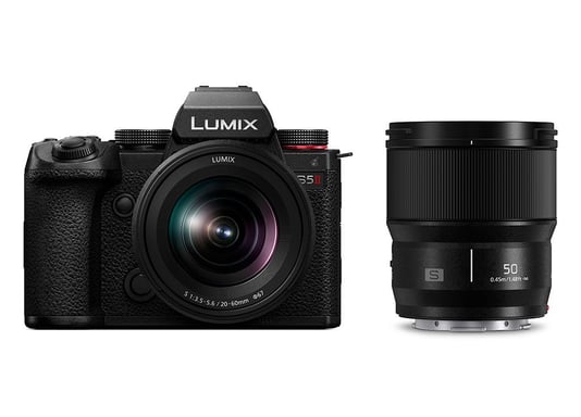 Panasonic Lumix S5II + S 20-60MM F3.5-5.6 + 50mm F1.8 MILC 24,2 MP CMOS 12000 x 8000 pixels Noir