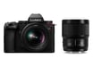 Panasonic Lumix S5II + S 20-60MM F3.5-5.6 + 50mm F1.8 MILC 24,2 MP CMOS 12000 x 8000 pixels Noir
