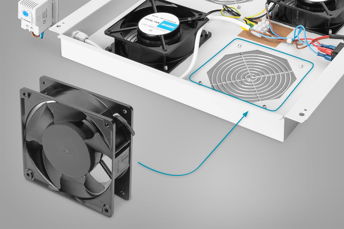 Digitus Ventilateurs à utiliser dans les unités de ventilation des armoires de serveurs et réseaux Neuf - vue 2