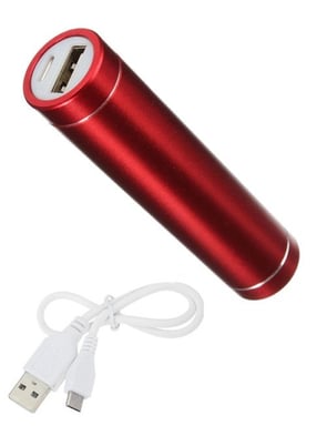 Batterie Chargeur Externe pour Manette Playstation 4 PS4 Universel Power Bank 2600mAh avec Cable USB/Mirco USB (ROUGE)
