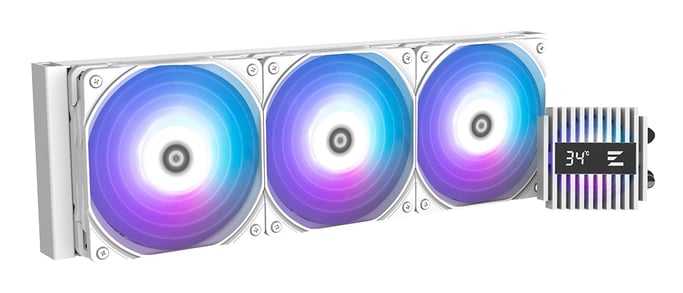 Kit di raffreddamento a liquido ZALMAN AIO Alpha2 RGB - 360 mm (bianco)