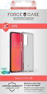 FORCE CASE FCLIFENX12PT coque de protection pour téléphones portables Transparent Xiaomi 12 Pro