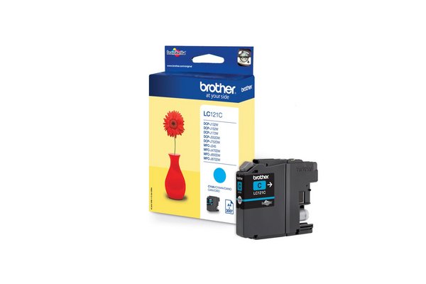 Cartouche d'encre cyan Brother LC 121 - vue 2