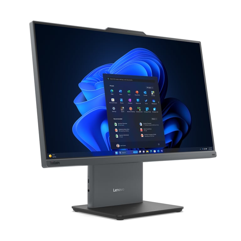 Lenovo ThinkCentre neo Intel® Core™ i5 i5 60 5 cm 23.8 1920 x 1080 pixels Écran tactile PC All in One 8 Go DDR5 SDRAM SSD Windows 11 Pro Wi Fi 6 802.11ax Neuf - vue 3