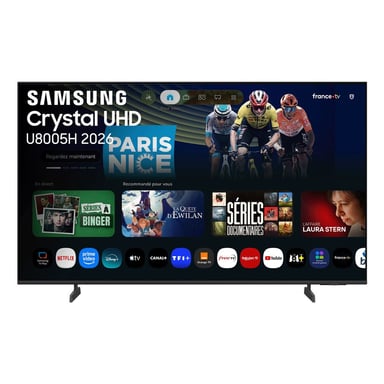 Téléviseur Samsung Crystal UHD U8005 55'' 4K Vision AI Smart TV Gris Titane