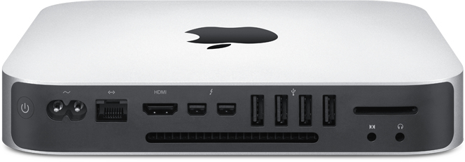 Apple Mac mini Intel® Core™ i5 8 GB LPDDR3-SDRAM 1 TB Fusion Drive Mac OS X 10.10 Yosemite Nettop Mini PC Plata