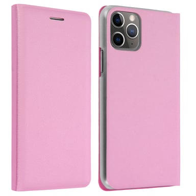 Housse pour iPhone 11 Pro Max Étui Folio à Clapet Porte-carte Rose