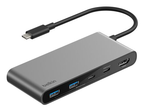Belkin Connect Hub USB C avec 1 x HDMI 2 x USB C 2 x USB A 1 x carte SD 1 x carte microSD - vue 4