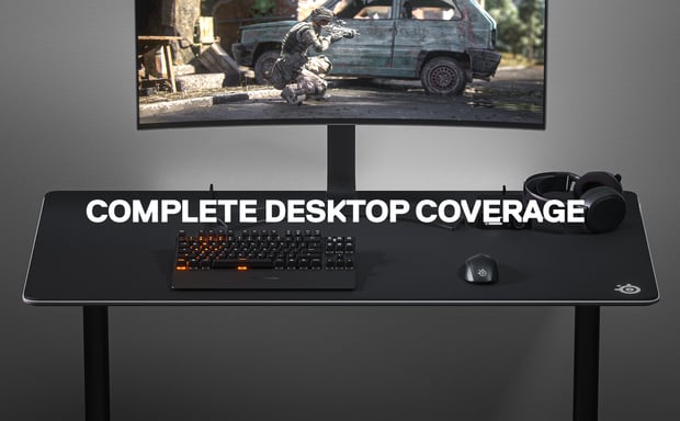 Tappetino per mouse da gioco Steelseries QcK 3XL nero