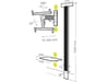 Erard EXOSTAND 600 2,16 m (85'') Nero, Titanio
