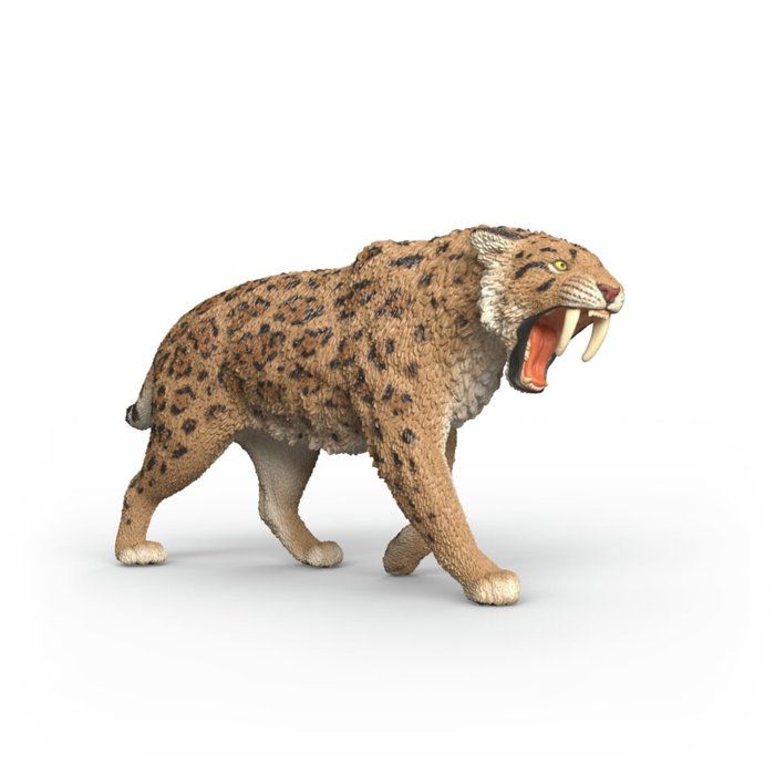 Schleich Figurine Tigre aux dents de sabre, 15054 Dinosaurs