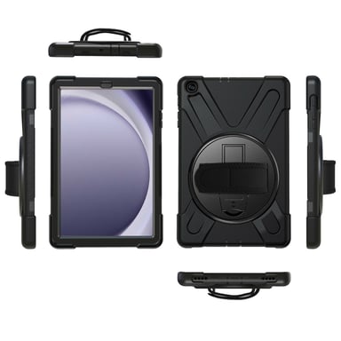 Cover anti-urto per Galaxy Tab A9 cavalletto e manico ruotabile