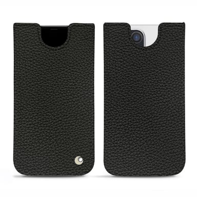 Apple iPhone 13 Pro Funda de piel - Funda - Negro - Piel granulada
