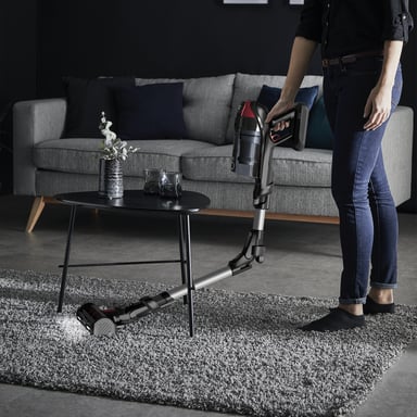 Rowenta RH98A7 Aspiradora escoba 2 en 1 Batería Secar Sin bolsa 0,9 L 320 W Rojo, Gris