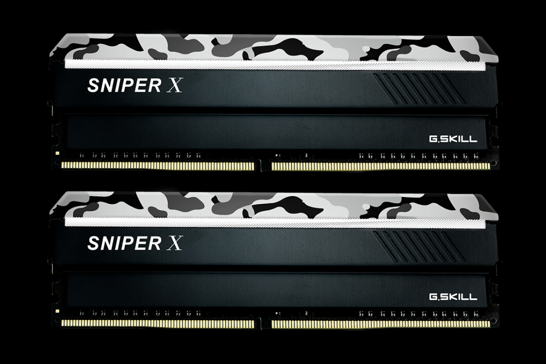 G.Skill SNIPER X Series Urban Camo DDR4 kit : 2 x 8 Go DIMM 288 broches 3200 MHz / PC4 25600 CL16 1.35 V mémoire sans tampon non ECC urbain - vue 1