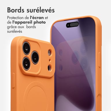 imoshion Coque Couleur avec MagSafe pour Apple iPhone 17 Pro Max - Orange