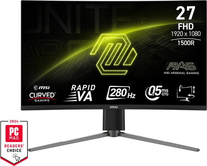 Écran PC MSI MAG 276CPXF 27 Full HD 280Hz Rapid VA incurvé 0 5 ms HDR10
