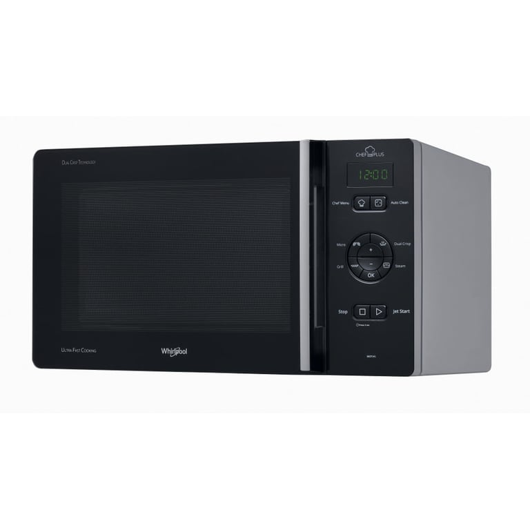 Four Micro-Ondes Combiné Whirlpool Chef Plus MCP 346 SL – 25L, 800W, Noir/Argent