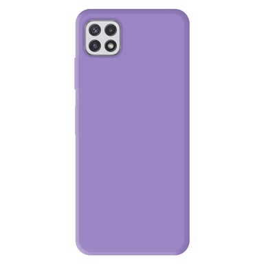 Coque silicone unie Mat Violet compatible Samsung Galaxy A22 5G