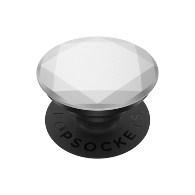 PopSockets PopGrip, Plata Diamante Metálico