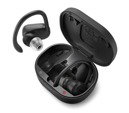 Philips 7600 series TAA7306BK/00 auricular y casco Auriculares Inalámbrico gancho de oreja, Dentro de oído Deportes Bluetooth Negro