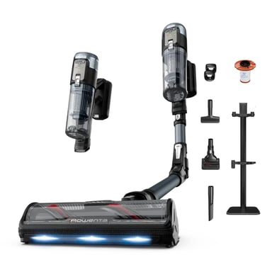 Rowenta X-Force Flex 16.60 RH9C71E0 aspirateur balai et balai électrique Aspirateur-balai 2 en 1 Batterie Sec Sans sac Noir, Bleu