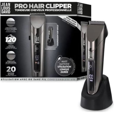 Tondeuse Pro Hair Clipper de JEAN LOUIS DAVID pour une coupe nette et précise
