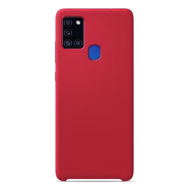 Coque silicone unie Soft Touch Rouge compatible Samsung Galaxy A21S