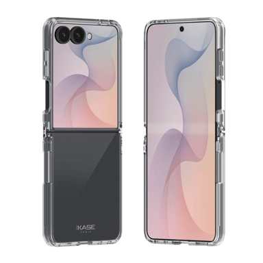 Funda híbrida invisible hecha con plástico reciclado al 83% para Samsung Galaxy Z Flip 8, transparente