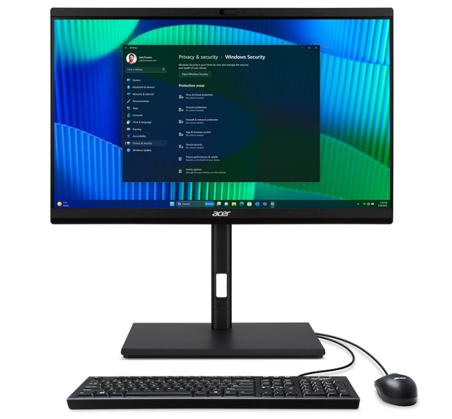 Acer Veriton VZ2724G Intel® Core™ i5 i5 14400 60 5 cm 23.8 1920 x 1080 pixels PC All in One 8 Go DDR5 SDRAM SSD Windows 11 Pro Wi Fi 6E 802.11ax Neuf