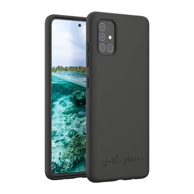 JUST GREEN Carcasa protectora para Samsung Galaxy A51 Natura Reciclable Negro