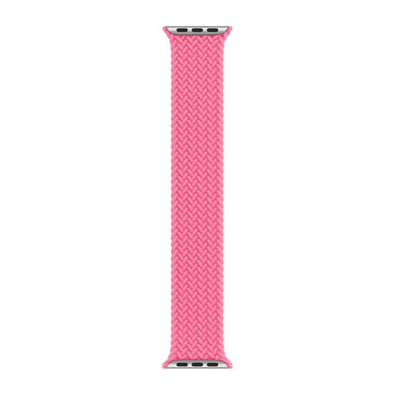 Bracelet Solo tressé pour Apple Watch Series 1 9 / SE 384041 mm | Series 10 / 11 42 mm Taille 4 Flamingo Neuf - vue 3