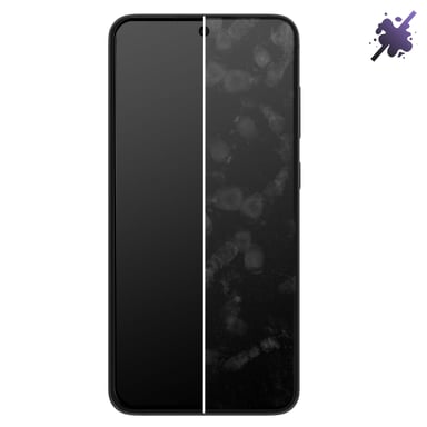 Akashi Verre Trempé pour Galaxy S25 Dureté 9H Anti-rayures Total Cover Noir