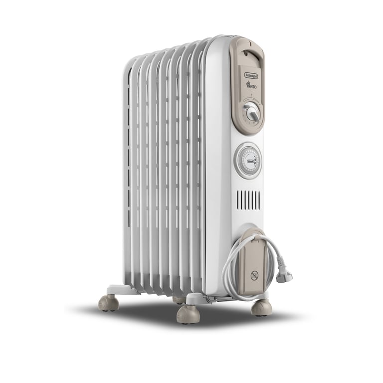 Radiateur Bain D'Huile De'Longhi Vento V550918T.WB – 1800 W, 9 Éléments, Minuterie - vue 3