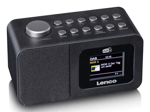 Radiosveglia Bluetooth/DAB+/FM modello CR-625 con schermo LCD e antenna