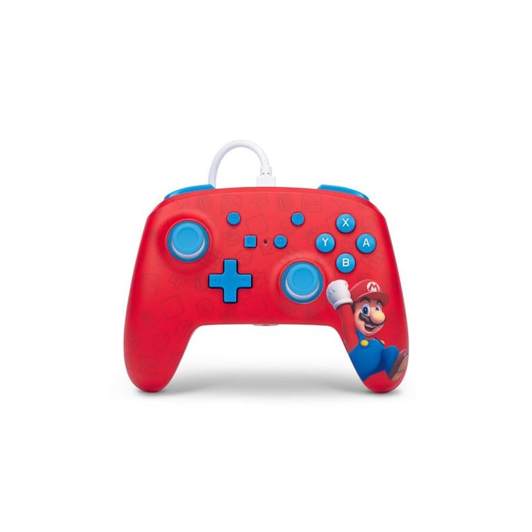 Manette filaire pour Nintendo Switch PowerA Woo Hoo! Mario Rouge - Power A