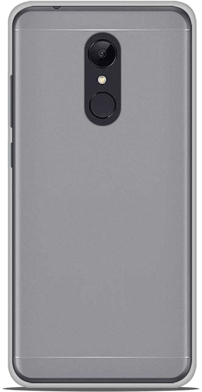 Coque silicone unie compatible Givré Blanc Xiaomi Redmi 5 Plus