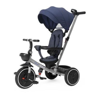 Triciclo evolutivo plegable 4 en 1 Chicco Azul 6 meses+ con manillar para padres, cesta y parasol