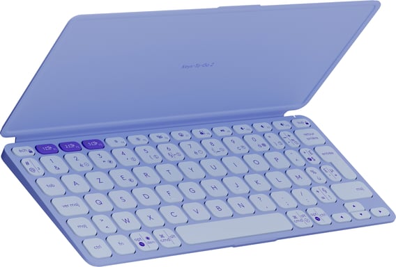 Logitech Keys-To-Go 2 clavier Universel Bluetooth AZERTY Français Lilas