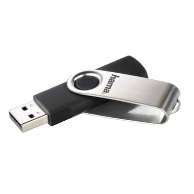 Hama Rotate Unità flash USB 64 GB USB Type-A 2.0 Nero, Argento