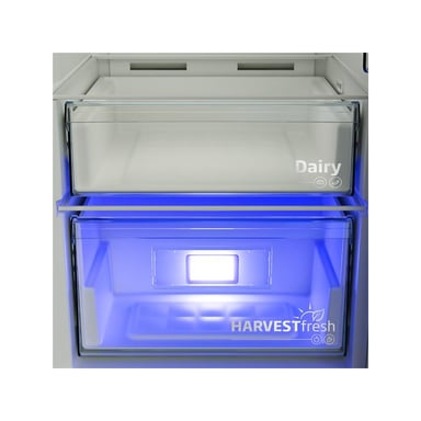 Beko Réfrigérateur B3RMLNE444HXB pose libre No-Frost 365 L inox 1 porte LED HarvestFresh 35 dB - Neuf Argent - vue 4